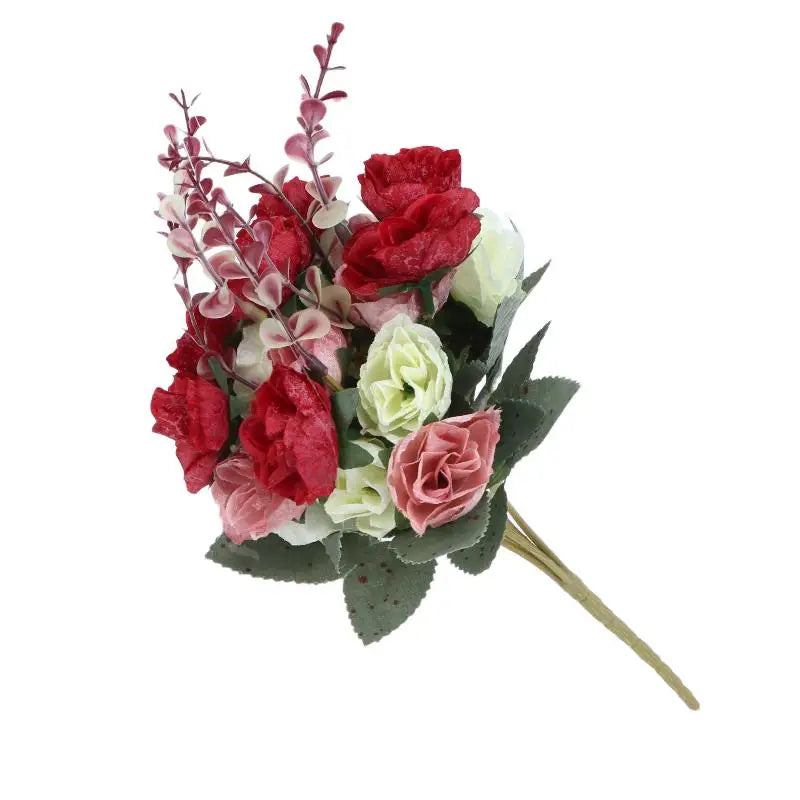 décoration intérieure bouquet artificiel rose violet rouge moderne élégant maison fête diplômes