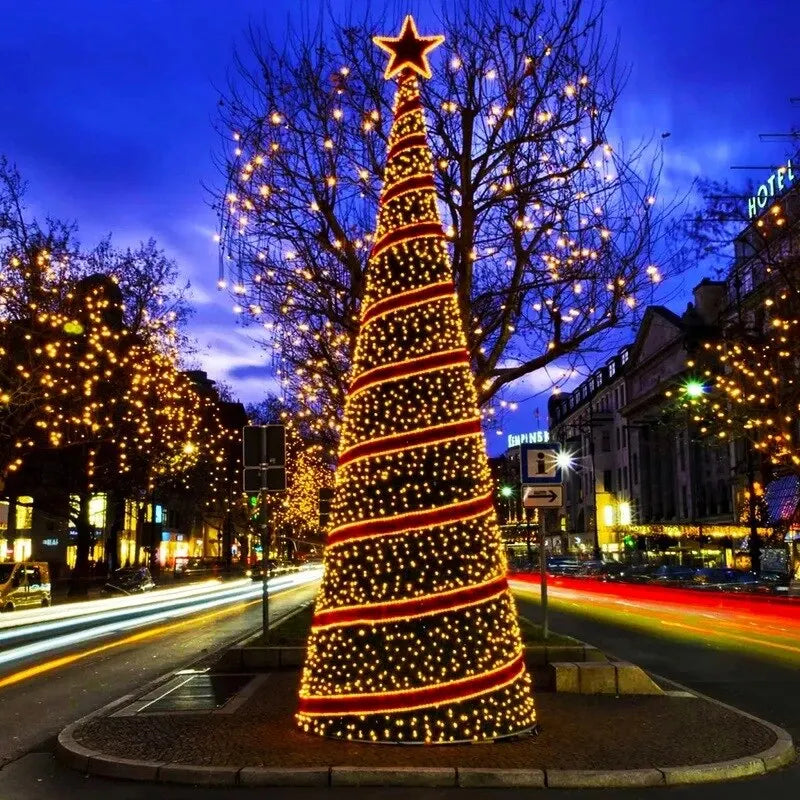 guirlande lumineuse solaire rondes blanc chaud multicolore blanc froid extérieur moderne festive noël
