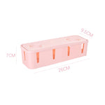 boîte rangement câbles moderne rose gris blanc pratique rechargeable maison