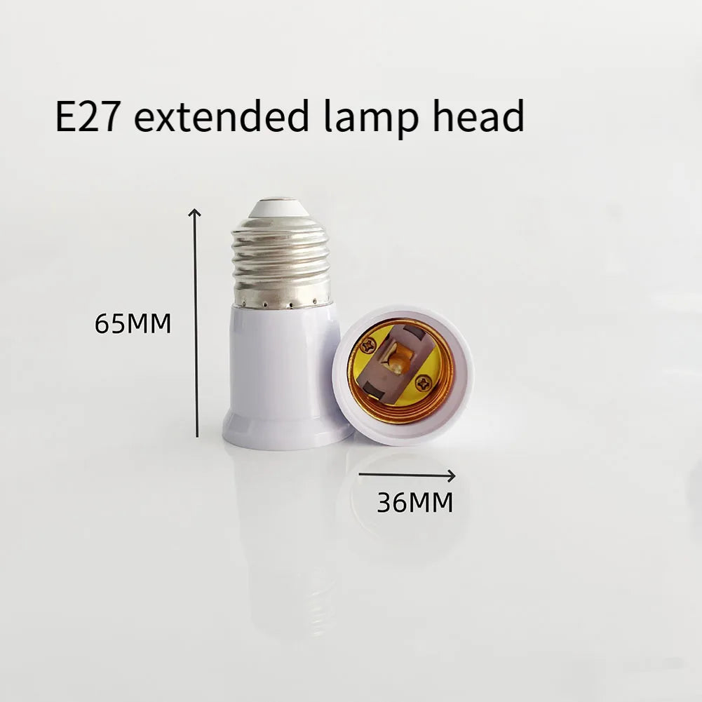 adaptateur éclairage plafonnier e27 led blanc moderne extension socket électrique