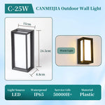 lampe murale moderne extérieure ip65 noir blanc waterproof 249 2000lm vis