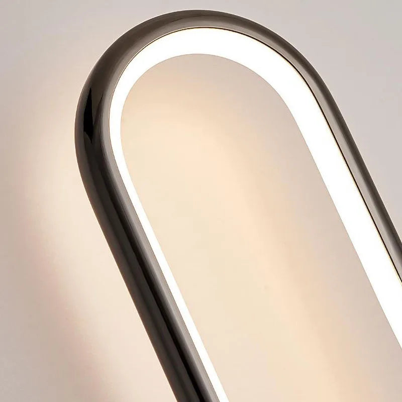 Lampe de lecture verte dans une entrée avec décoration épurée
