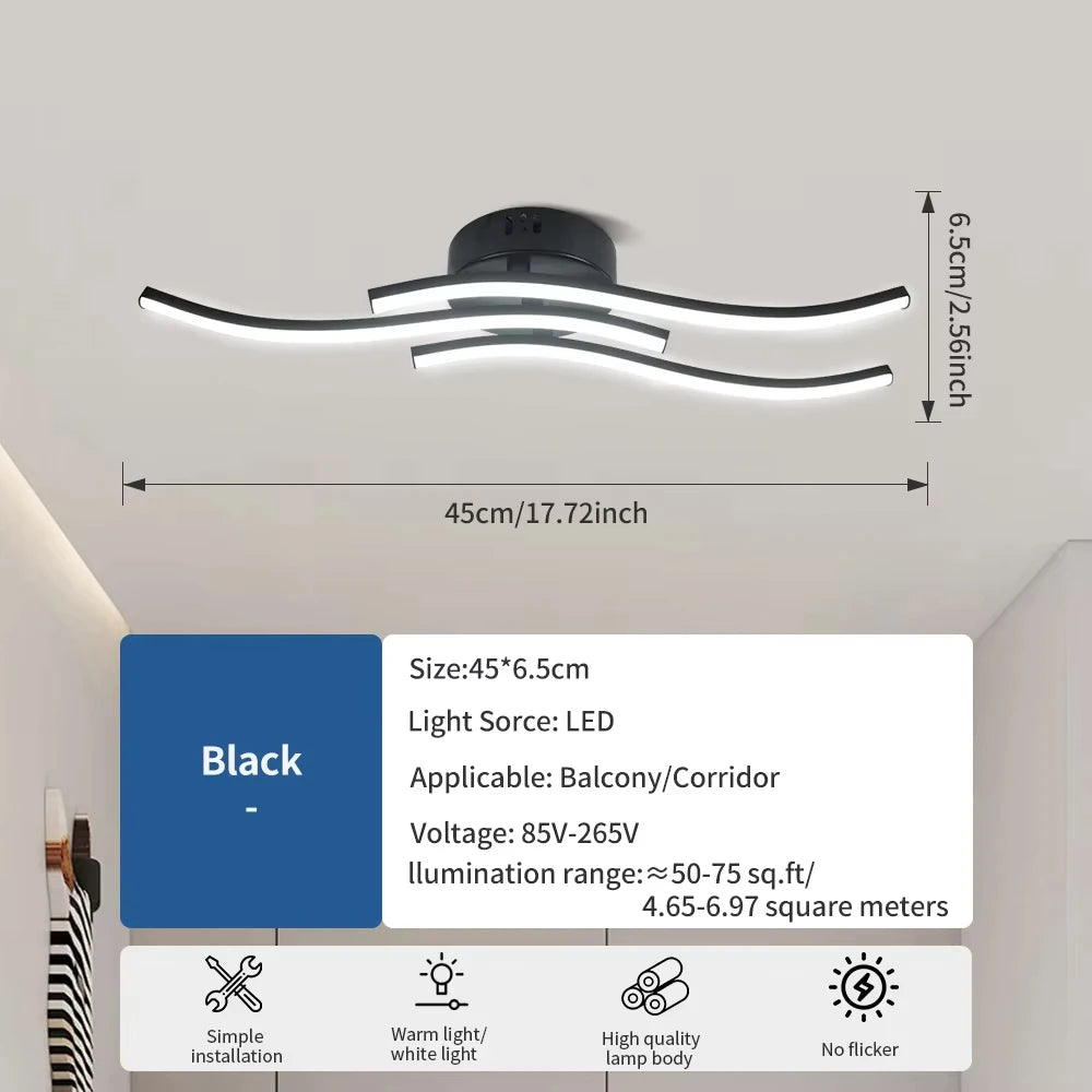 lampe led blanc minimaliste moderne éclairage intérieur salon chambre coucher