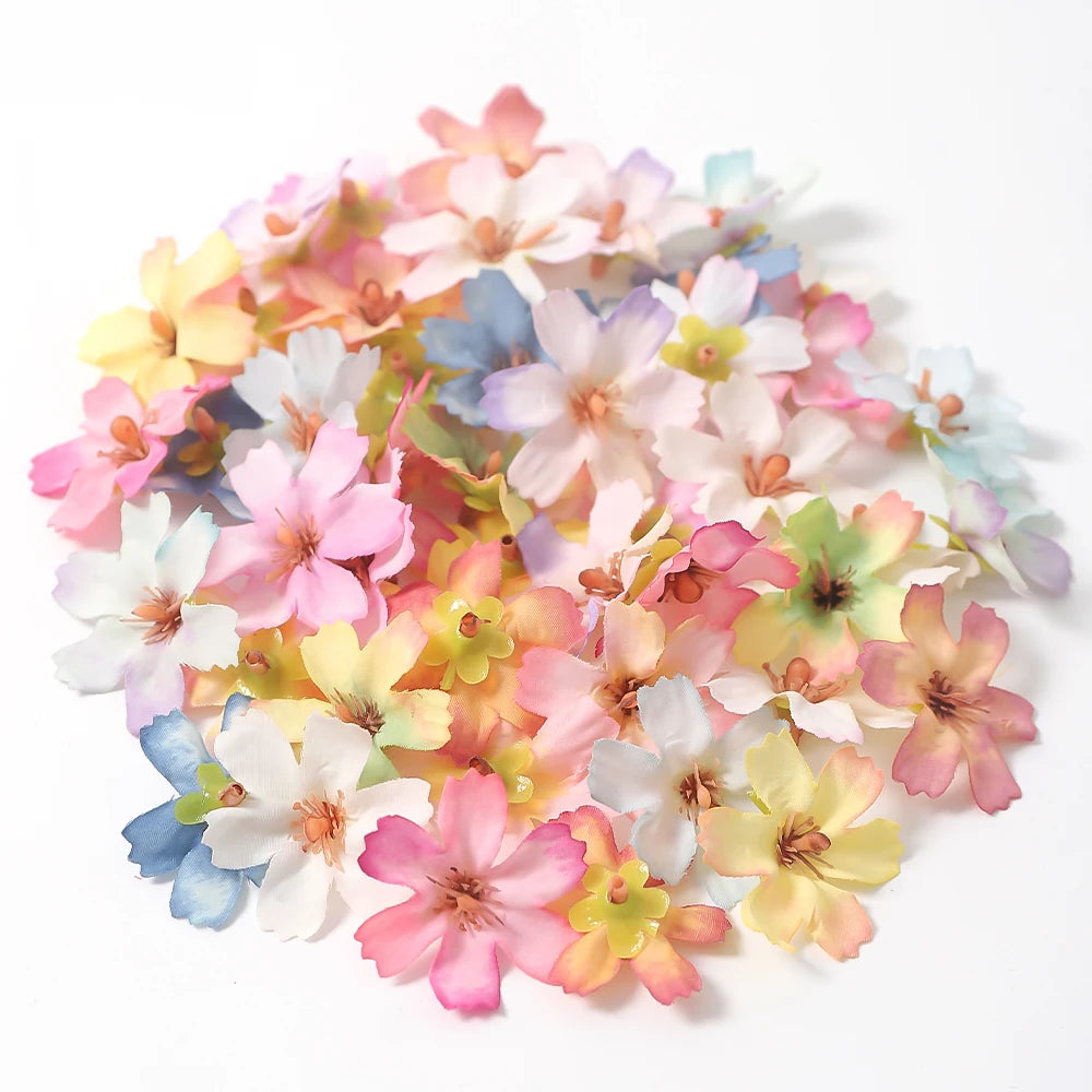petites fleurs artificielles soie décoration mariage table murale guirlande fête maison intérieur