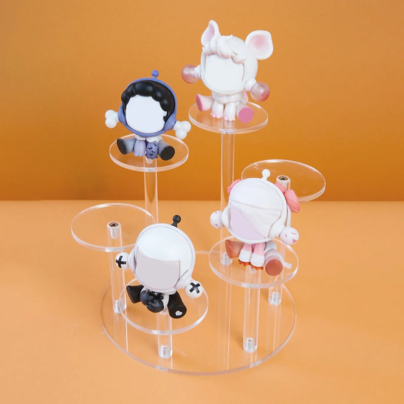 présentoir transparent moderne adhésif support rond supports circulaires figurines bouteilles vernis