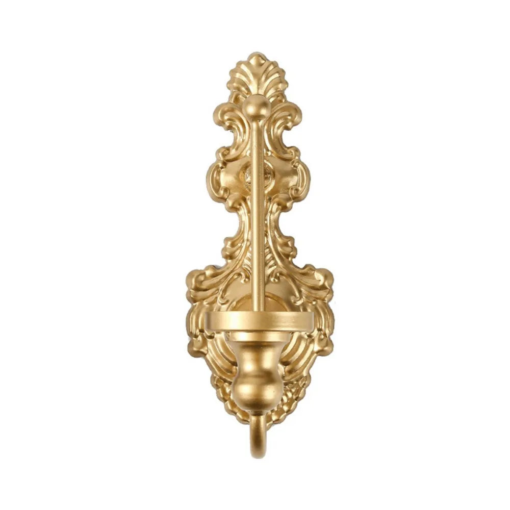 bougeoir mural ornement baroque décoration intérieure classique blanc or