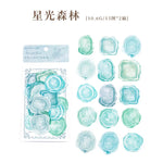 timbres sel multicolores motifs floraux géométriques vintage romantique adhésifs étiquettes paquets