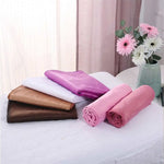 drap lit massage velours blanc marron rose gris moderne 80x200cm 120x200cm