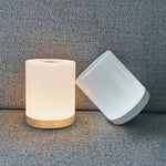 veilleuse lampe table led blanc moderne éclairage nuit chambre tactile charge