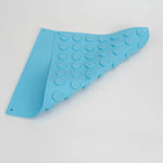 tapis bain bleu clair moderne rondelles relief réutilisable stérilisation haute température