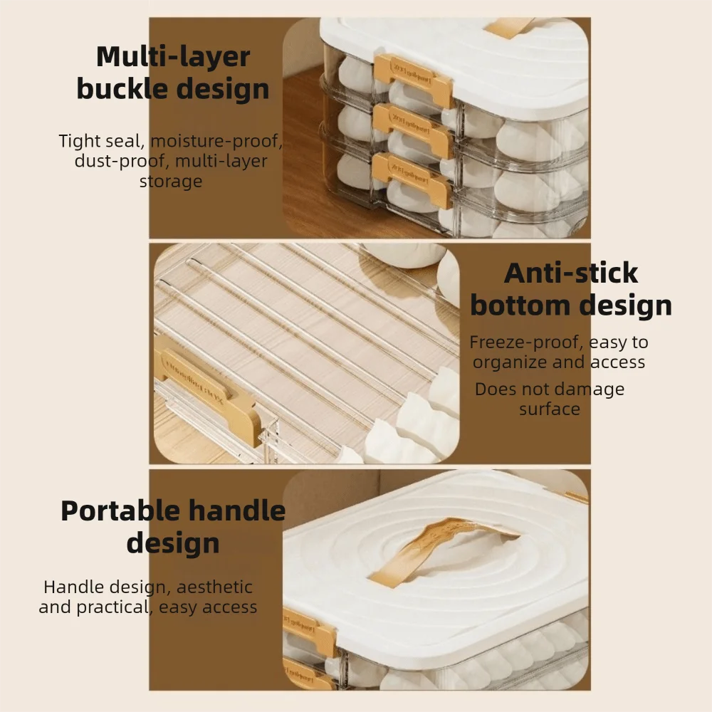 boîte rangement transparente réutilisable qualité alimentaire plastique moderne pratique poignées couvercle blanc beige
