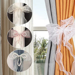 ruban fenêtre blanc organza décoratif adhésif translucide rideau maison salon moderne