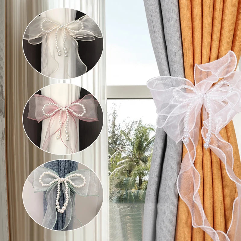 ruban fenêtre blanc organza décoratif adhésif translucide rideau maison salon moderne
