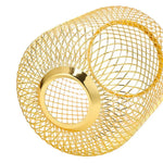 abat jour moderne or maille fine opacité intérieur décoration maison luminaire simple led