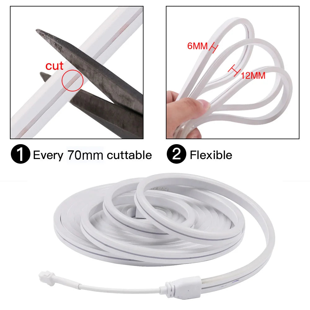 ruban lumineux flexible multicolore 84leds adressable ws2811 ip65 étanche moderne