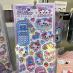 sticker kawaii 3d dessins animés motifs floraux adhésifs mignons collection mixte téléphone artisanal