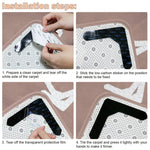 tapis sol moderne stickers adhésifs double face antidérapante caoutchouc respectueux environnement noir beige
