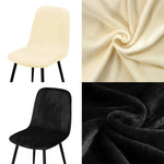 housse chaise velours moderne gris noir blanc jaune bordeaux 32 45cmversible festive