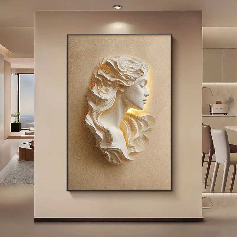Vue de côté de l'applique murale avec design en alliage d'aluminium