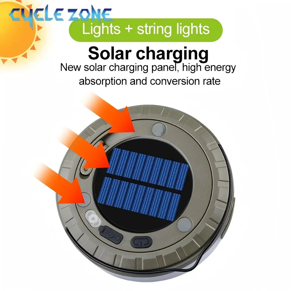 lumière camping guirlande led 10m recharge solaire usb portable moderneextérieur