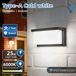 lampe murale led moderne ip65 étanche noir blanc 2492000lm 85265v