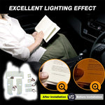 ampoules led voiture blanc modernes carrés points noirs intérieur nuit toit coffre
