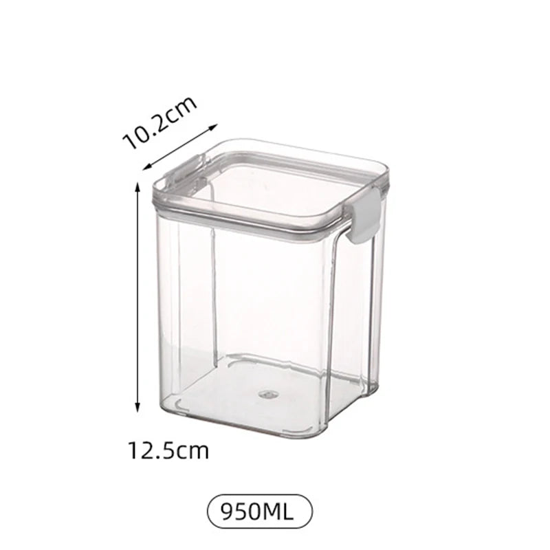 boîtes rangement alimentaires hermétiques plastique qualité alimentaire durable respectueux environnement transparentes couvercle noir clips