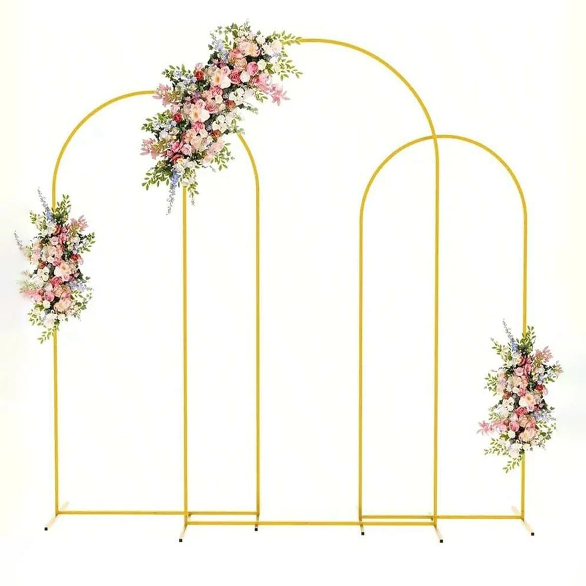 arche decorative or lisse moderne toile blanche pieds 1.7ft 2.2ft 2.6ft 3.2ft