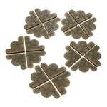 cornières décoratives fleurs feuilles adhésives bleu doré blanc bronze 43mm 43mm