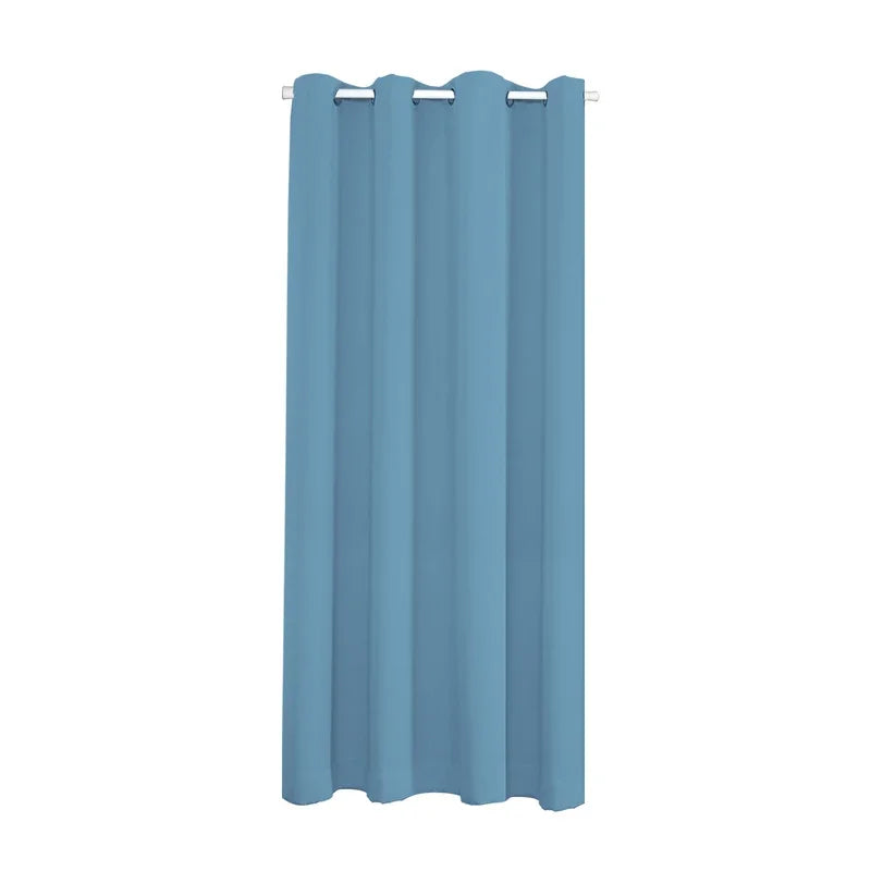 rideau moderne polyester opaque gris beige rose bleu marron noir uni occulter porte chambre