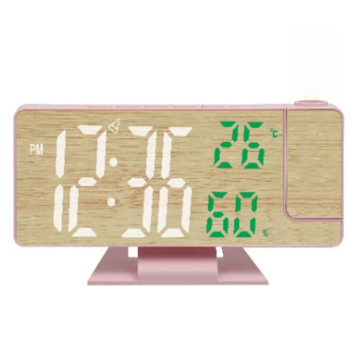 projecteur horloge multifonctionnelle bois naturel blanc mat vert mat minimaliste support table