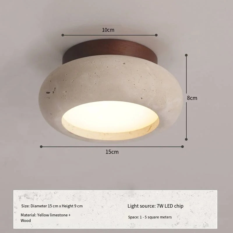lampe bois marbre éclairage quotidien moderne rustique beige brun foncé pierre naturelle opacité e27