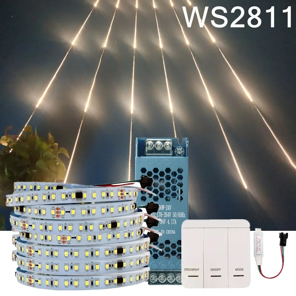 ruban led blanc 24v 10m contrôleur sans fil included led strip adhesive