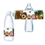 ensemble vaisselle jetable masha ours assiettes gobelets serviettes anniversaire enfant cartoon