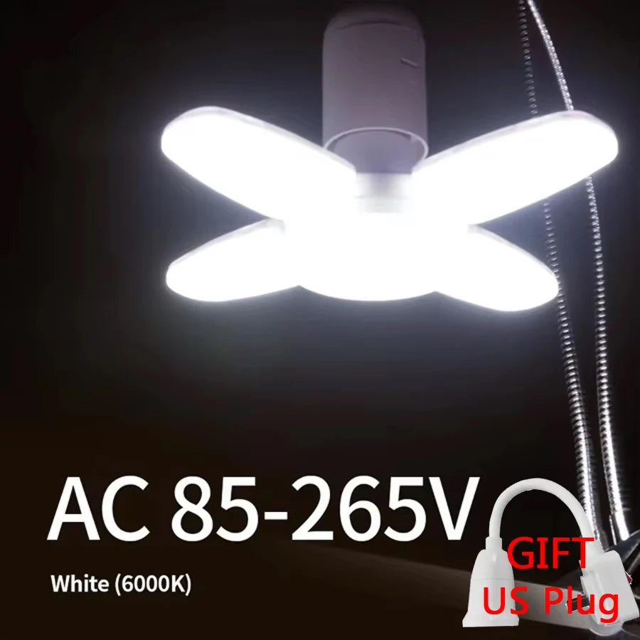 lampe led pliable réglable moderne minimaliste blanc blanc chaud motifs fleurs fixations base e27