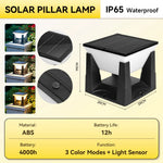 lampe solaire jardin moderne noire blanche étanche ip65 télécommande autoinstallation led adjustable switch