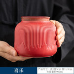 pot thé céramique blanc bleu paysage chinois couvercle fleurs montagnes arbre traditionnel