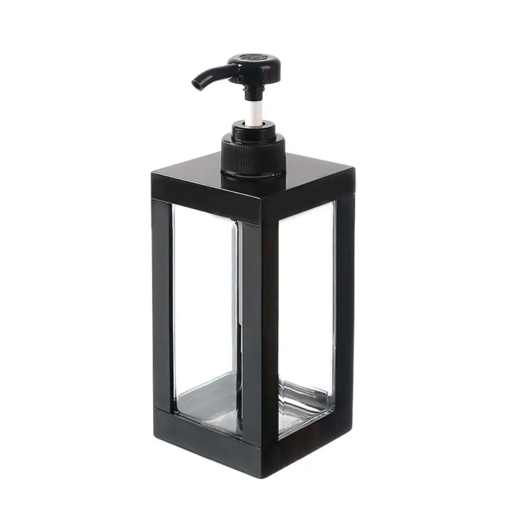 distributeur savon liquide orange noir blanc transparent moderne minimaliste 500ml 750ml 1000ml Pompe rechargeable