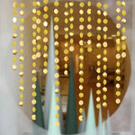 guirlande festive or disques pois transparentes noel decoration anniversaire mariage