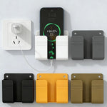 support mural rechargeable smartphones rangement télécommandes boîte adhésive moderne noir blanc