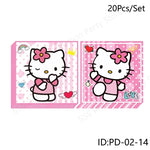 Serviette Hello Kitty jaune