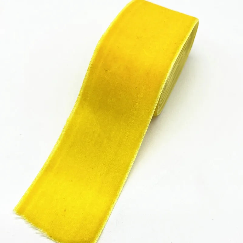 ruban velours uni élégant 18 couleurs opaques décoration mariage bricolage yards polyester