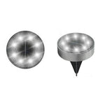 lampe solaire extérieure moderne led argentée noire automatique jardin chemin