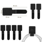 clips câbles rangement noir adhésif texturé multifonction pratique organisation réutilisable