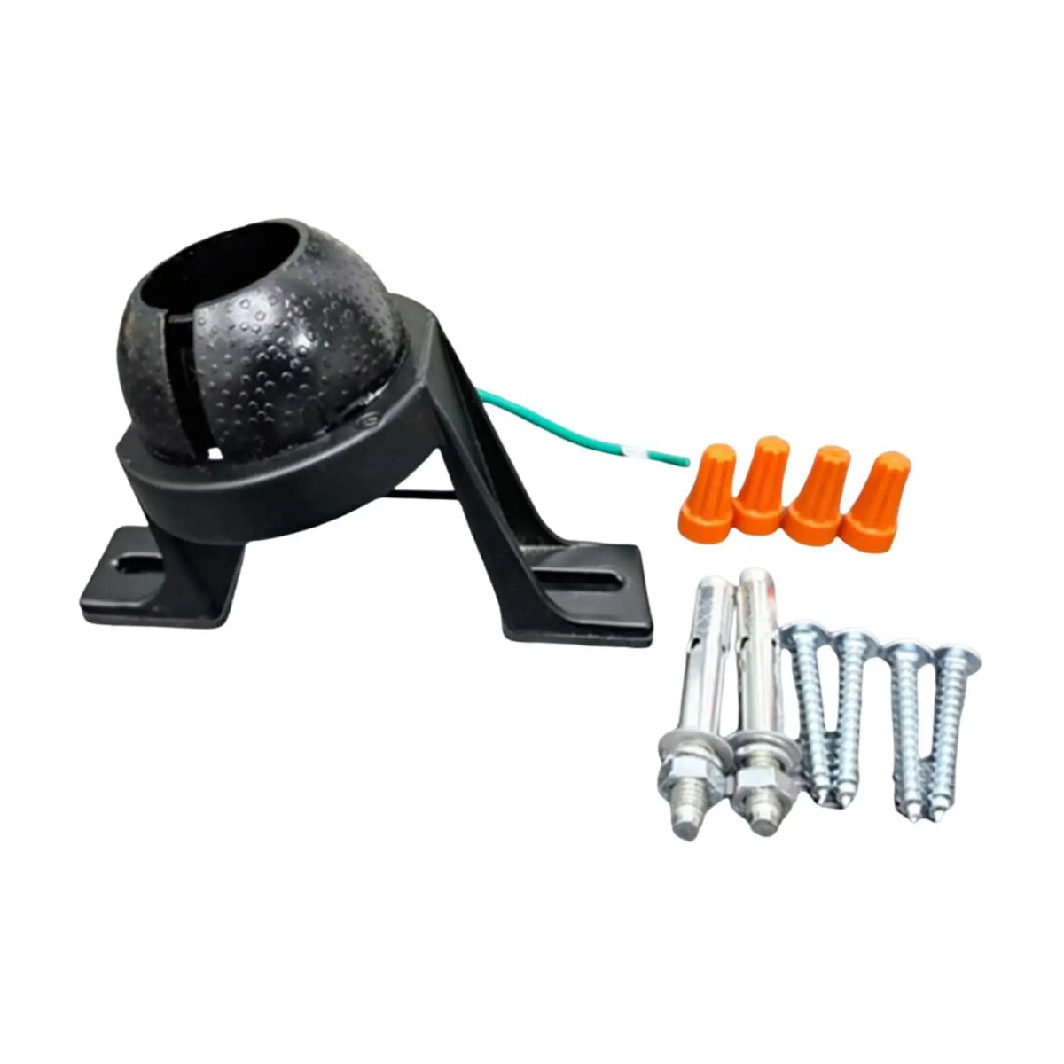 support luminaire industriel fixations visserie facile couleur noir orange argenté vert