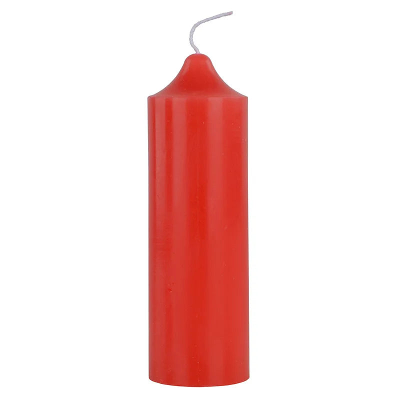 bougies classiques orange rouge blanc hautes lumineuses sans fumée décoration maison urgence