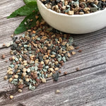 gravier naturel noir gris vert granulaire jardin pot succulentes plantes matricielles arc ciel