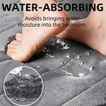 tapis sol gris rayures horizontales moderne antidérapant absorbant lavable machine confortable salon chambre