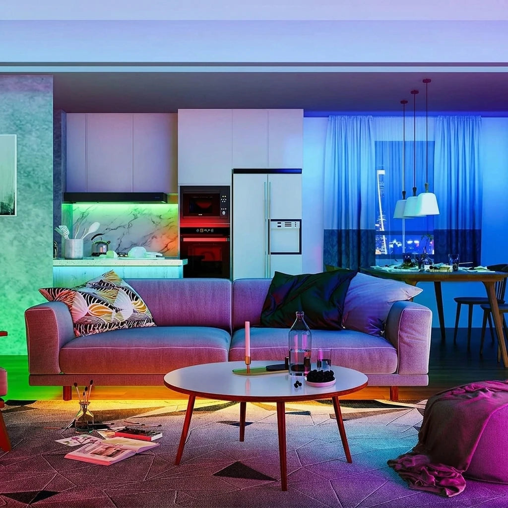ruban led multicolore 5v ir controle 44 touches 10m 20m 30m adhésif moderne télécommande