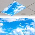 cache lumiere moderne nuages feuilles étoiles coraux adhésif bleu blanc vert noir